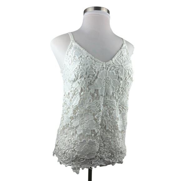NWT White House Black Market Crochet Cami Top White Women's Size Small H13044 - Picture 3 of 16